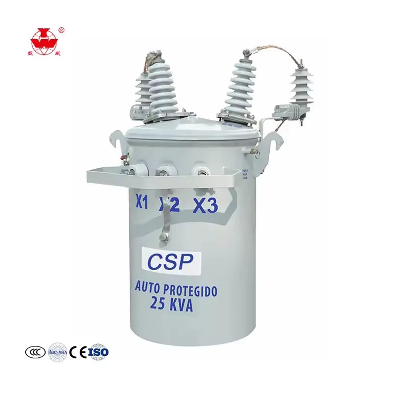 Cylindrical Single Phase Pole Transformer 100kVA